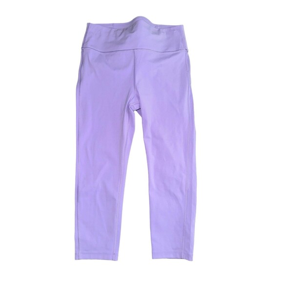 PELOTON Women's Purple Cropped Athletic Leggings Size Small‎ NWT - Picture 1 of 6